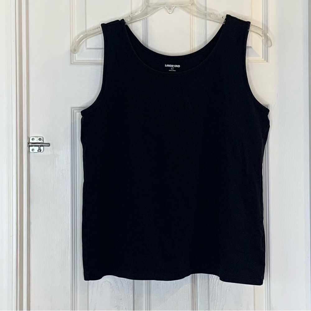 Land End Black Tank Size Large